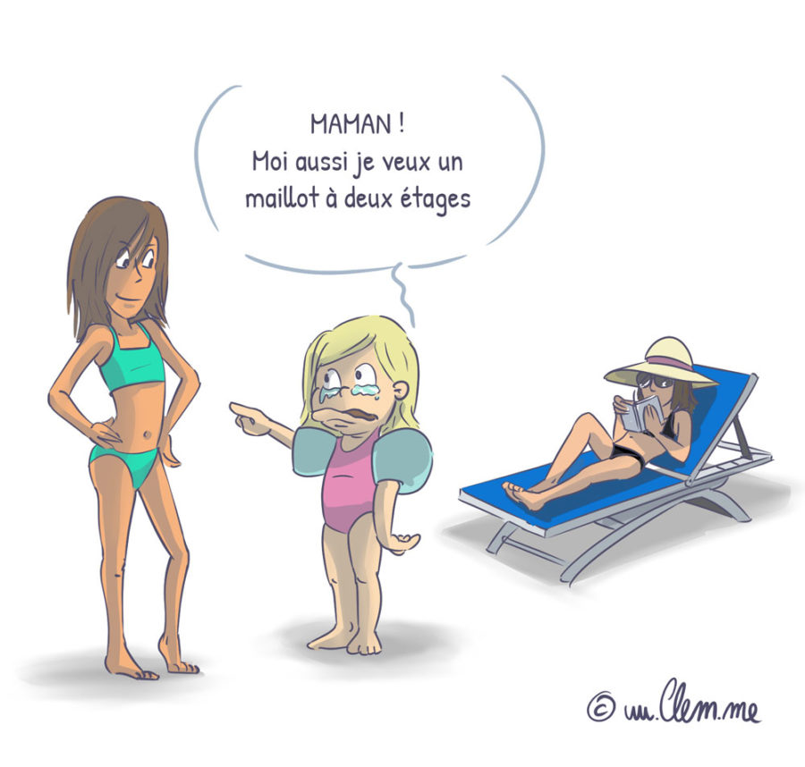 Le maillot de bain, BD